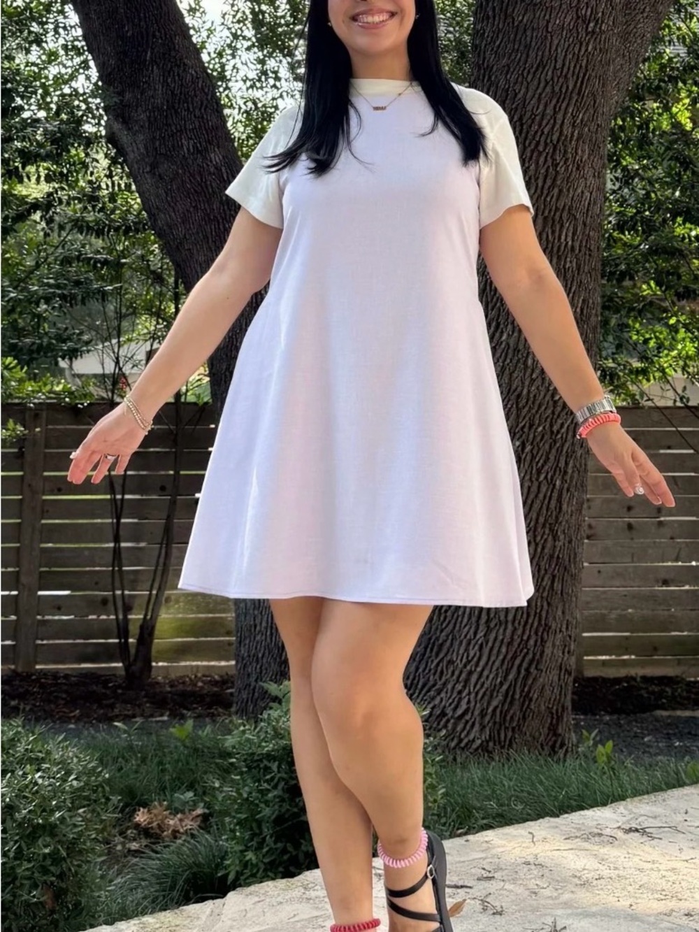 Everyday Lavender Mini Swing Dress - Comfortable Casual Style